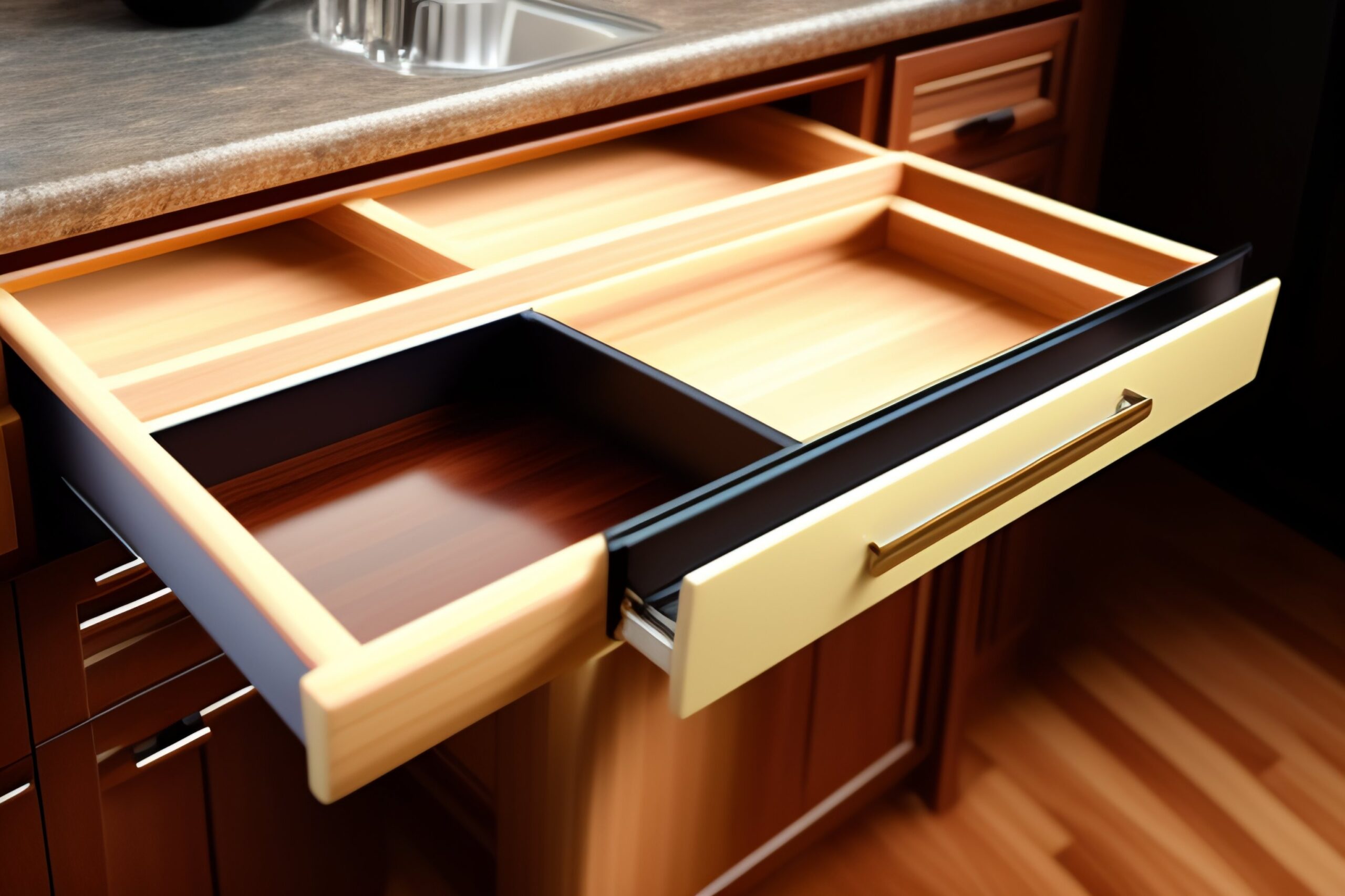 jak wyjąć szufladę z prowadnicy